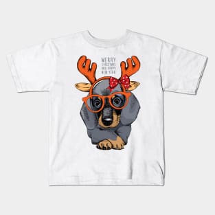 CHRISTMAS DOG Kids T-Shirt